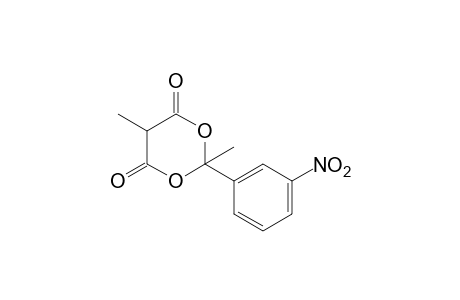 2,5-dimethyl-2-(m-nitrophenyl)-m-dioxane-4,6-dione