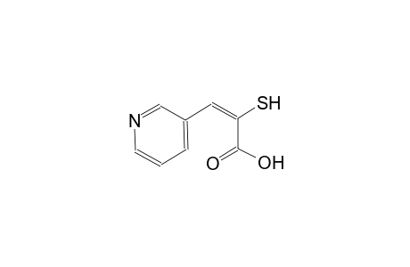 (2E)-3-(3-pyridinyl)-2-sulfanyl-2-propenoic acid
