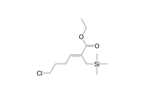 (Z)-6-chloro-2-(trimethylsilylmethyl)-2-hexenoic acid ethyl ester