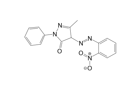 3H-pyrazol-3-one, 2,4-dihydro-5-methyl-4-[2-(2-nitrophenyl)diazenyl]-2-phenyl-