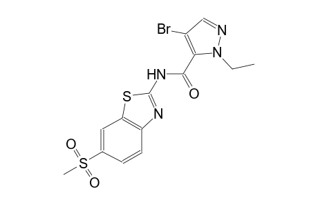 4-bromo-1-ethyl-N-[6-(methylsulfonyl)-1,3-benzothiazol-2-yl]-1H-pyrazole-5-carboxamide
