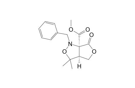 (3aR,6aS)-Tetrahydro-6a-(methoxycarbonyl)-3,3-dimethyl-1-(phenylmethyl)-1H,6H-furo[3,4-c]isoxazol-6-one