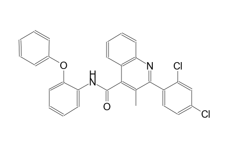 2-(2,4-dichlorophenyl)-3-methyl-N-(2-phenoxyphenyl)-4-quinolinecarboxamide
