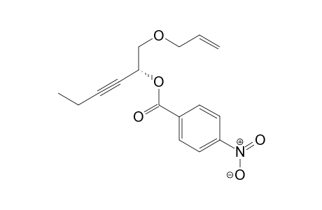 (R)-1-(Allyloxymethyl)pent-2-ynyl 4-nitrobenzoate
