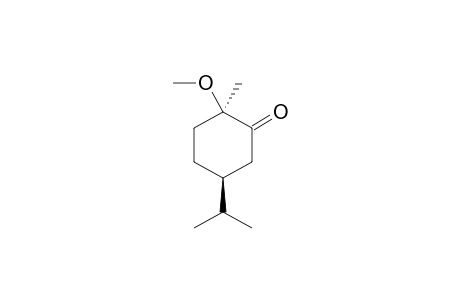 (2R,5S)-5-Isopropyl-2-methoxy-2-methylcyclohexan-1-one