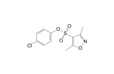 3,5-dimethyl-4-isoxazolesulfonic acid, p-chlorophenyl ester