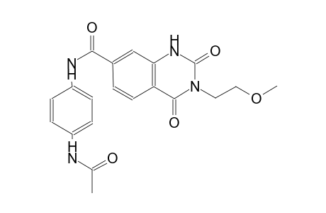 N-[4-(acetylamino)phenyl]-3-(2-methoxyethyl)-2,4-dioxo-1,2,3,4-tetrahydro-7-quinazolinecarboxamide