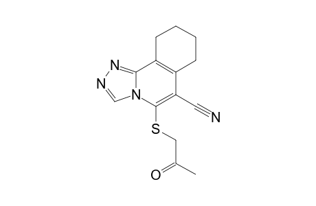 6-cyano-7,8,9,10-tetrahydro[1,2,4]triazolo[3,4-a]isoquinoline-5-sulfanyl acetone