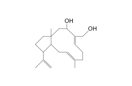 3R,16-Dihydroxy-1S,11R,12S-dolabella-4(E),8(E),18-triene