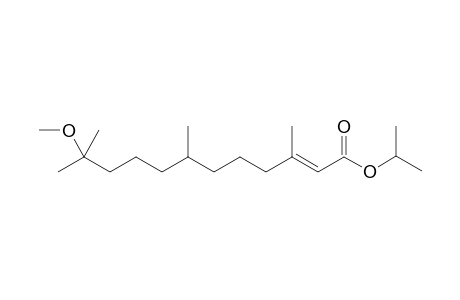 Isopropyl 3,7,11-trimethyl-11-methoxy-2-.xi.-dodecenoate
