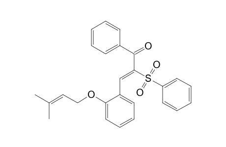 (Z)-2-(benzenesulfonyl)-3-[2-(3-methylbut-2-enoxy)phenyl]-1-phenyl-2-propen-1-one