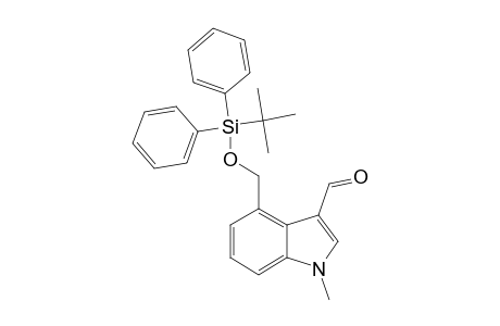 1-METHYL-4-(TERT.-BUTYLDIPHENYLSILYLOXYMETHYLINDOLE)-3-CARBALDEHYDE