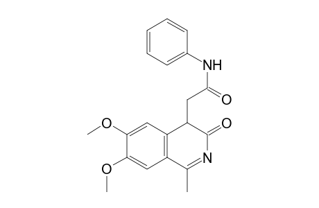 2-(3-keto-6,7-dimethoxy-1-methyl-4H-isoquinolin-4-yl)-N-phenyl-acetamide
