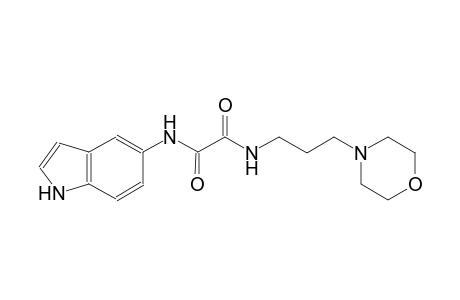 ethanediamide, N~1~-(1H-indol-5-yl)-N~2~-[3-(4-morpholinyl)propyl]-