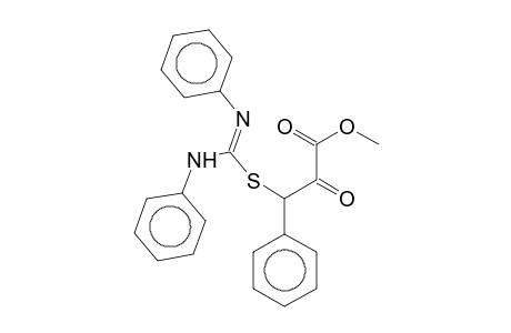 Methyl 3-([(E)-anilino(phenylimino)methyl]sulfanyl)-2-oxo-3-phenylpropanoate