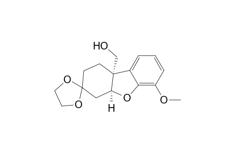 Spiro[dibenzofuran-3(9bH),2'-[1,3]dioxolane]-9b-methanol, 1,2,4,4a-tetrahydro-6-methoxy-, cis-(.+-.)-