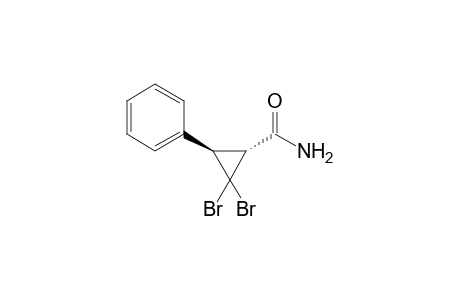 (+)-(1R,3R)-2,2-Dibromo-3-phenylcyclopropanecarboxamide