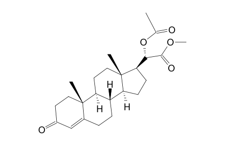 20β-hydroxy-3-oxopregn-4-en-21-oic acid, methyl ester, acetate
