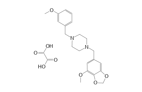 1-[(7-methoxy-1,3-benzodioxol-5-yl)methyl]-4-(3-methoxybenzyl)piperazine oxalate