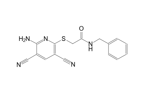 2-[(6-amino-3,5-dicyano-2-pyridinyl)sulfanyl]-N-benzylacetamide