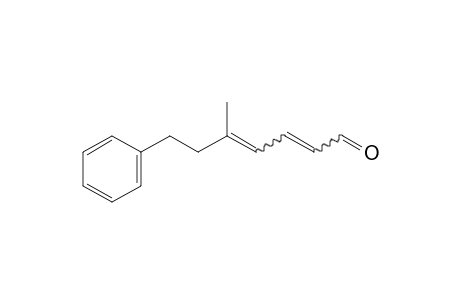 5-Methyl-7-phenylhepta-2,4-dienal