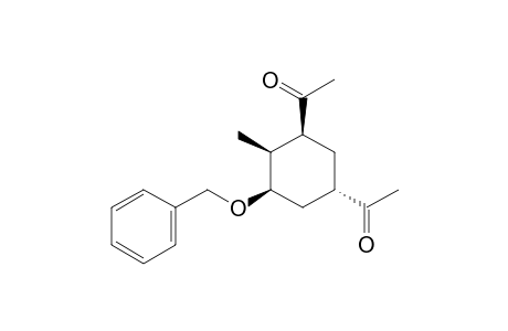 (1R,2S,3S,5S)-3,5-Diacetyl-2-methyl-1-phenylmethoxycyclohexane