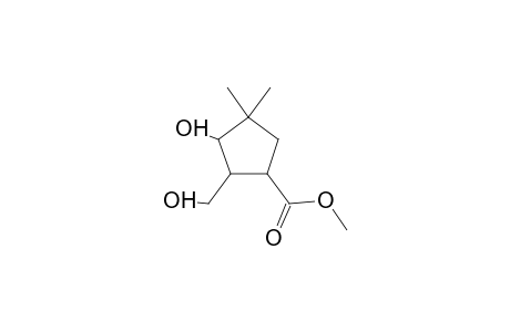 3-Hydroxy-2-hydroxymethyl-4,4-dimethylcyclopentanecarboxylic acid, methyl ester