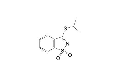 3-(isopropylthio)-1,2-benzisothiazole, 1,1-dioxide