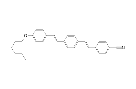 4-[(E)-2-[4-[(E)-2-(4-hexoxyphenyl)ethenyl]phenyl]ethenyl]benzonitrile