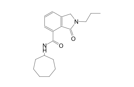 N-cycloheptyl-3-oxo-2-propyl-4-isoindolinecarboxamide