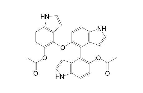 [4,4'-Bi-1H-indol]-5-ol, 5'-[[5-(acetyloxy)-1H-indol-4-yl]oxy]-, acetate (ester)