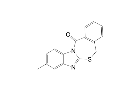 2-Methyl-benzimidazolo[2,1-b]benzo[e]thiazepin-5(10H)-one