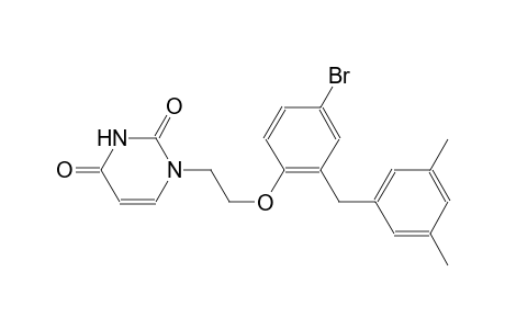 2,4(1H,3H)-pyrimidinedione, 1-[2-[4-bromo-2-[(3,5-dimethylphenyl)methyl]phenoxy]ethyl]-