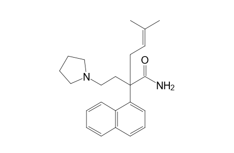 alpha-(3-METHYL-2-BUTENYL)-alpha-(1-NAPHTHYL)-1-PYRROLIDINEBUTYRAMIDE