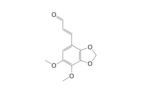 (E)-3-(6,7-dimethoxy-1,3-benzodioxol-4-yl)-2-propenal