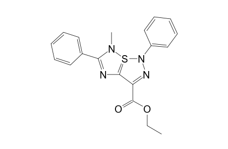 6-Methyl-3-(etoxycarbonyl)-1,5-diphenyl-6a.lambda.(4)-thia-1,2,4,6-tetraazapentalene