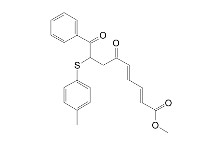 (2E,4E)-6,9-diketo-8-[(4-methylphenyl)thio]-9-phenyl-nona-2,4-dienoic acid methyl ester