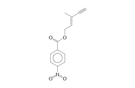 Benzoic acid, 4-nitro-,(3-methyl-2-penten-4-ynyl)ester