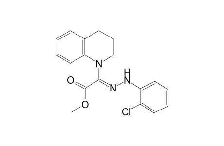 (2Z)-2-[(2-chlorophenyl)hydrazinylidene]-2-(3,4-dihydro-2H-quinolin-1-yl)acetic acid methyl ester