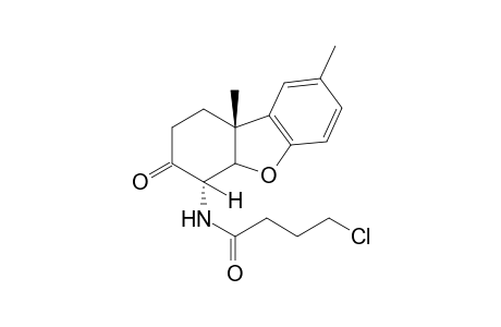4-chloro-N-(8,9bbeta-dimethyl-1,2,3,4,4abeta,9b-hexahydro-3-oxo-4alpha-dibenzofuranyl)butyramide