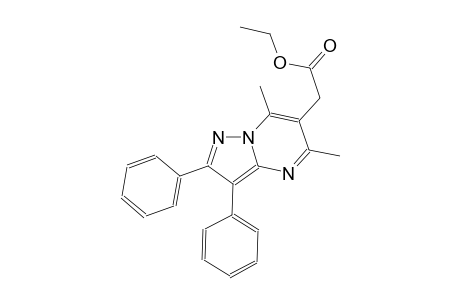 pyrazolo[1,5-a]pyrimidine-6-acetic acid, 5,7-dimethyl-2,3-diphenyl-, ethyl ester