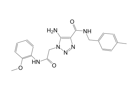 5-amino-1-[2-(2-methoxyanilino)-2-oxoethyl]-N-(4-methylbenzyl)-1H-1,2,3-triazole-4-carboxamide