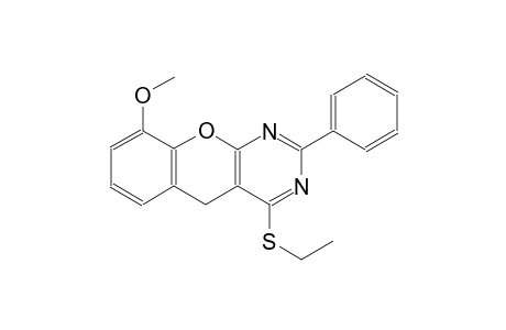 5H-[1]benzopyrano[2,3-d]pyrimidine, 4-(ethylthio)-9-methoxy-2-phenyl-
