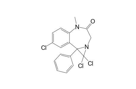 1,1,8-trichloro-5-methyl-9b-phenyl-3H-azirino[1,2-d][1,4]benzodiazepin-4-one