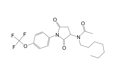 acetamide, N-[2,5-dioxo-1-[4-(trifluoromethoxy)phenyl]-3-pyrrolidinyl]-N-heptyl-