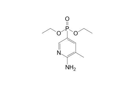 Diethyl 6-amino-5-methylpyridin-3-ylphosphonate