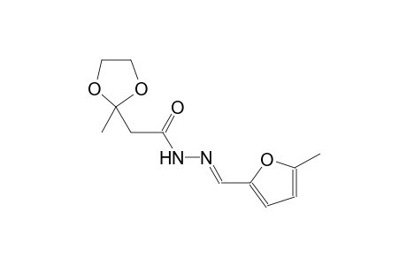 2-(2-methyl-1,3-dioxolan-2-yl)-N'-[(E)-(5-methyl-2-furyl)methylidene]acetohydrazide