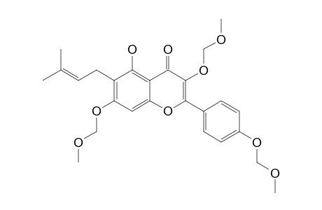 5-hydroxy-3,7-bis(methoxymethoxy)-2-[4-(methoxymethoxy)phenyl]-6-(3-methylbut-2-enyl)chromone
