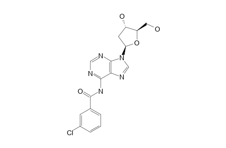 6-(3-CHLOROBENZOYLAMINO)-9-(2-DEOXY-BETA-D-ERYTHRO-PENTOFURANOSYL)-PURINE