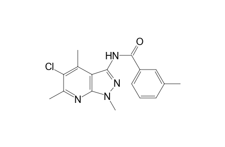 Benzamide, N-(5-chloro-1,4,6-trimethyl-1H-pyrazolo[3,4-b]pyridin-3-yl)-3-methyl-